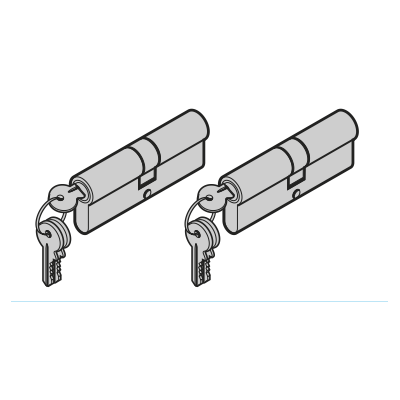 Zylinderset 35/35 gleichschließend Profiltyp 2